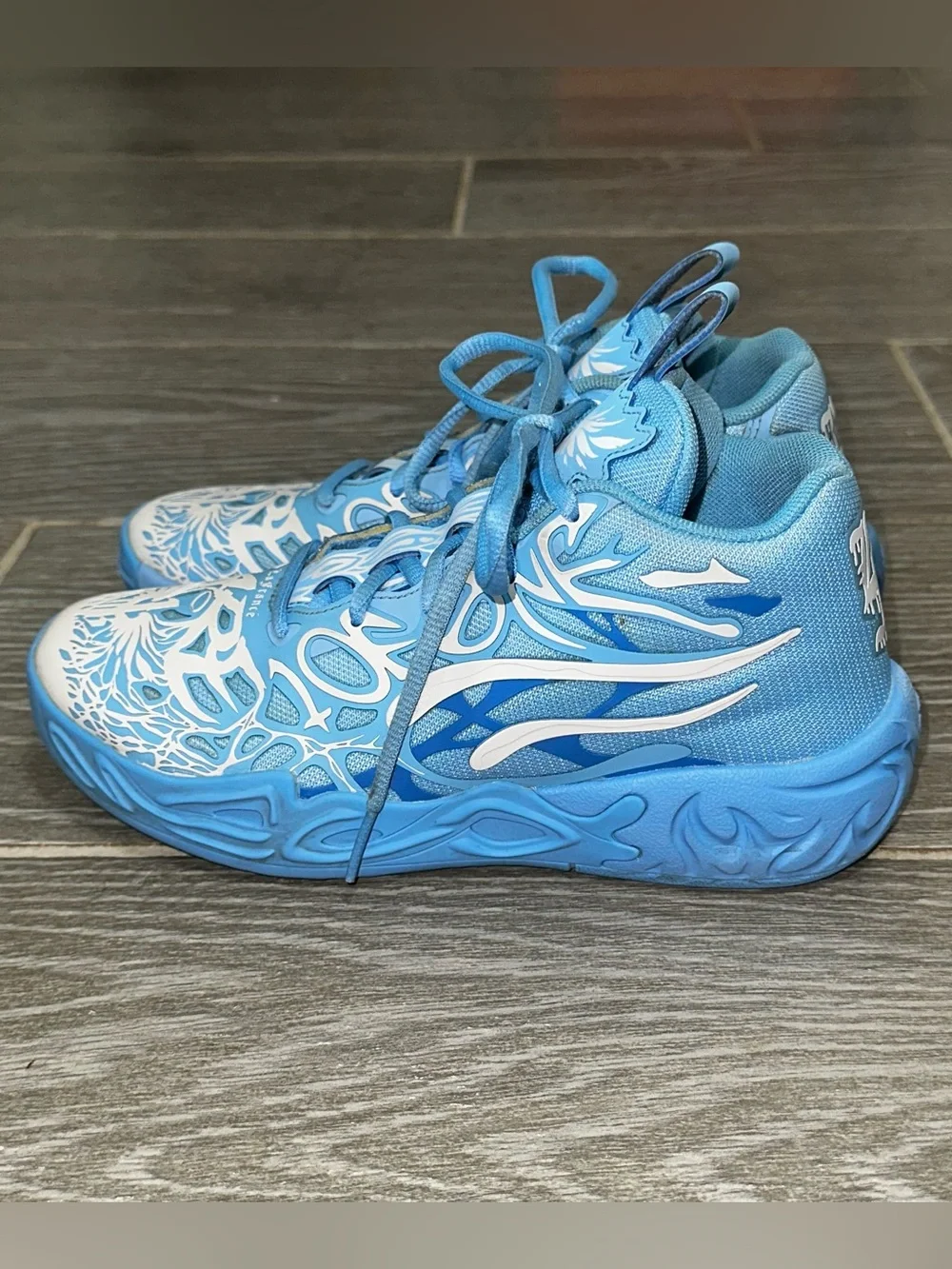 PUMA X LaMelo Ball MB.04 1 Of 1 LaFrance Youth 2.5C Blue Basketball Sneakers